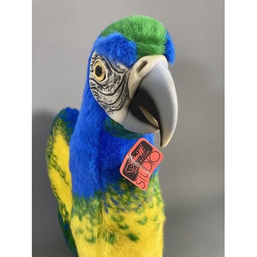 146 - A Steiff parrot soft toy - approx. 33cm high