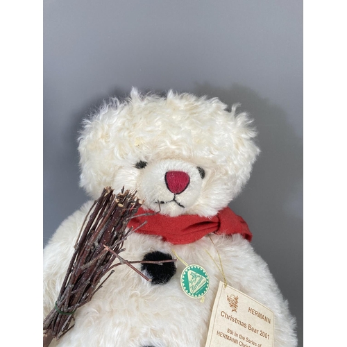 148 - A Hermann 2001 Christmas Bear teddy bear