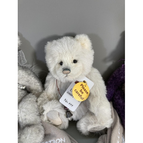 151 - Four bagged Charlie Bears Minimo Collection limited edition teddy bears to include Flurry no. 89/200... 