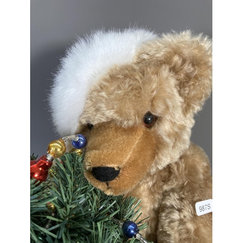 155 - A Hermann 1998 limited edition annual Christmas bear