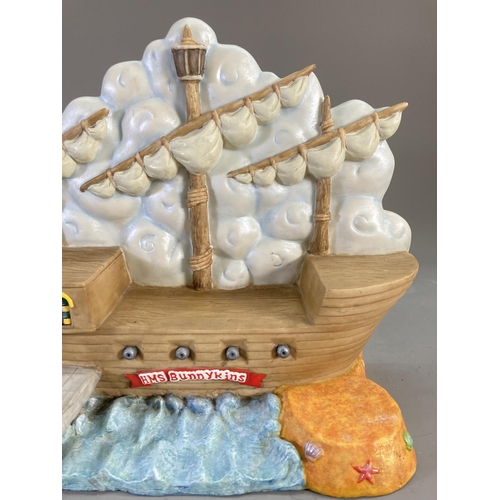 102 - A Royal Doulton Bunnykins The Shipmates Collection display stand/base - approx. 30cm high x 41cm wid... 