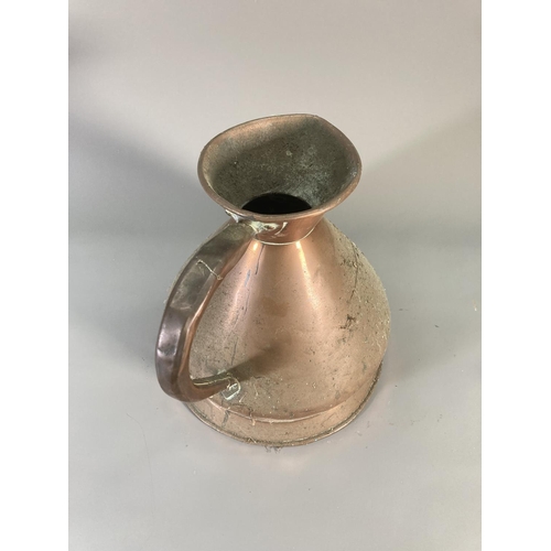 120 - A Victorian copper jug - approx. 28cm high