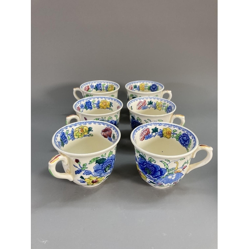 78 - A collection of Mason's Regency Ironstone china to include six teacups, six saucers, six side plates... 