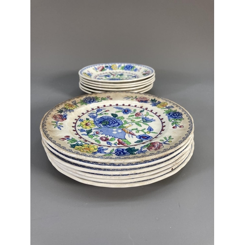 78 - A collection of Mason's Regency Ironstone china to include six teacups, six saucers, six side plates... 