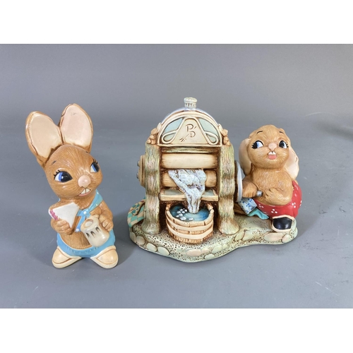 85 - A collection of Pendelfin hand painted stonecraft rabbit figurines to include Nipper, Old Bill, 2005... 