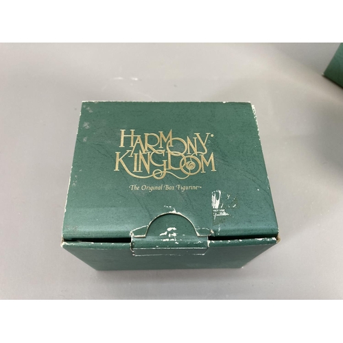 88 - A collection of boxed Harmony Kingdom box figurines to include Slow Dance, Pooh and Friends etc.