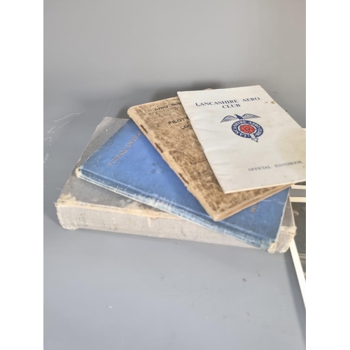 286 - A collection of aviation ephemera to include In Full Flight hardback book by A. J. Spooner signed G ... 