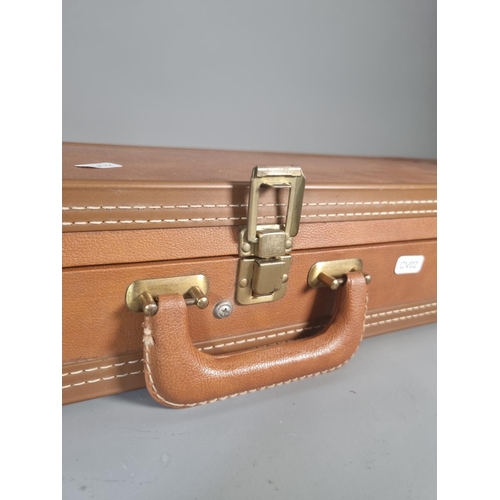 290 - An American Browning brown shotgun case - approx. 82cm wide x 22cm high x 22cm deep