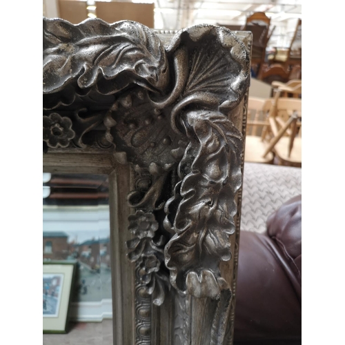 331 - A Gallery Direct Ltd carved Louis bevelled edge wall mirror - approx. 119cm x 90cm