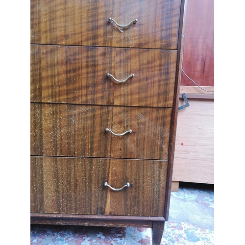 340 - A mid 20th century Gimson & Slater Ltd Vesper Furniture tola wood chest of four drawers - approx. 91... 