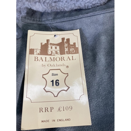 192 - A Balmoral by Oaklands size 16 suede jacket