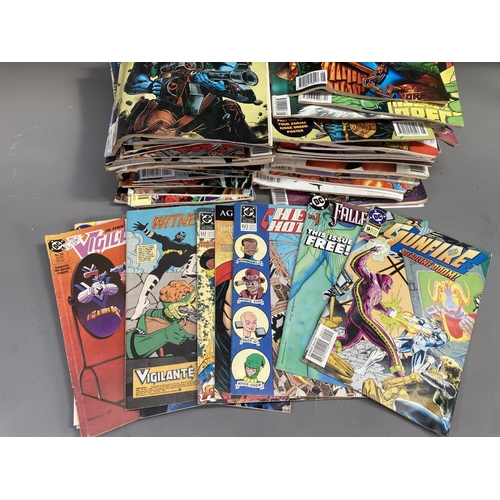 196 - Two boxes containing a large collection of Judge Dredd and 2000 AD comics to include Sci-Fi Special,... 