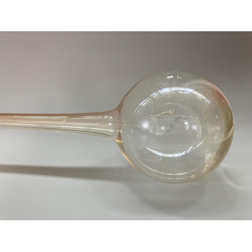 220 - A 20th century yard of ale glass - approx. 100.5cm high