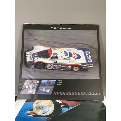 223A - Five 1980s Porsche calendars