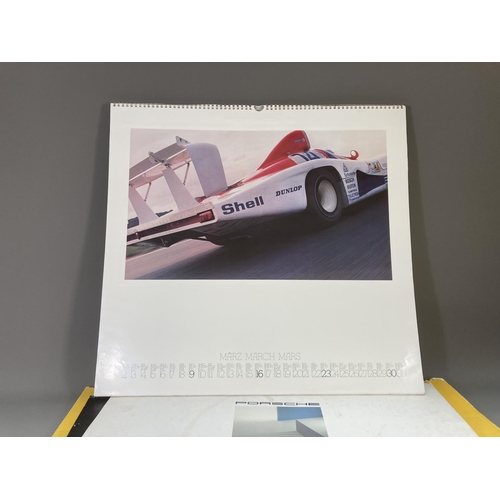 223A - Five 1980s Porsche calendars