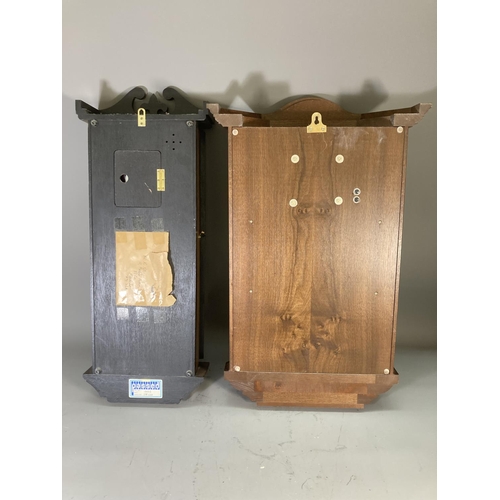 268 - Two mahogany cased wall clocks, one being President Quartz