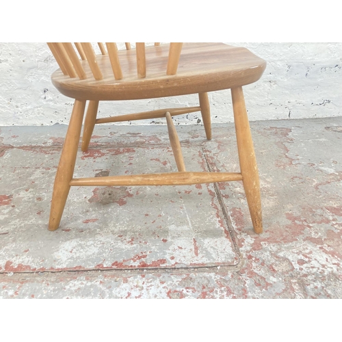 346 - An Ercol blonde elm and beech Chairmakers chair - approx. 102cm high x 58cm wide x 48cm deep