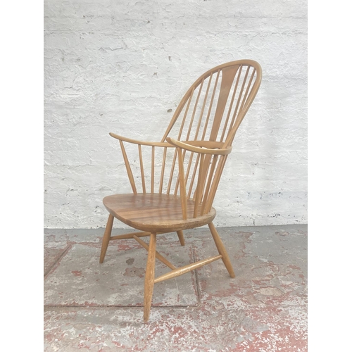 346 - An Ercol blonde elm and beech Chairmakers chair - approx. 102cm high x 58cm wide x 48cm deep