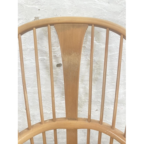 346 - An Ercol blonde elm and beech Chairmakers chair - approx. 102cm high x 58cm wide x 48cm deep