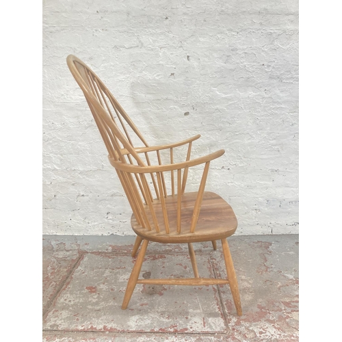 346 - An Ercol blonde elm and beech Chairmakers chair - approx. 102cm high x 58cm wide x 48cm deep