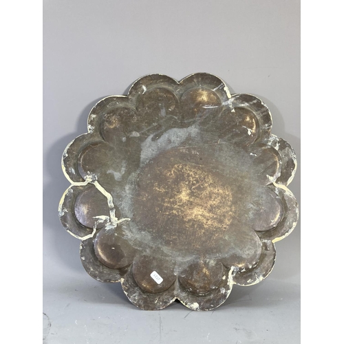 220 - A Middle Eastern brass tray - approx. 51cm diameter