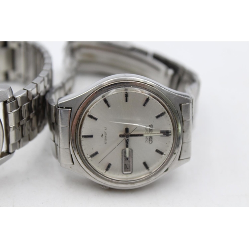 1349 - Two vintage Seiko wristwatches, Sportsmatic and one other - ref. 7009-8028