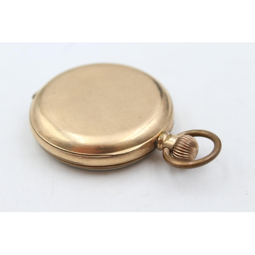 1354 - A vintage Waltham rolled gold open face pocket watch