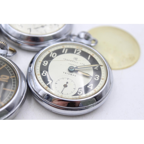 1358 - Six vintage mechanical pocket/stop watches to include Smiths, Ingersoll etc.