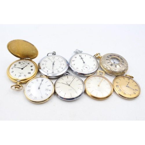 1360 - Eight mechanical men's pocket watches to include Oriosa, Gradus etc.