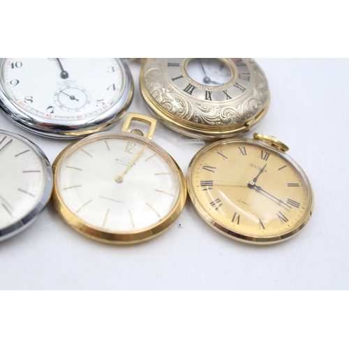 1360 - Eight mechanical men's pocket watches to include Oriosa, Gradus etc.