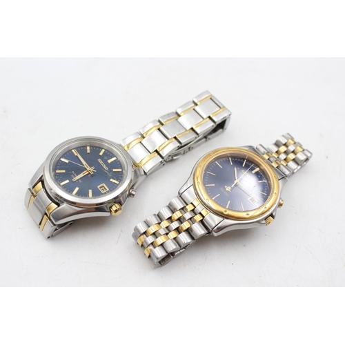 1361 - Two Seiko kinetic men's wristwatches