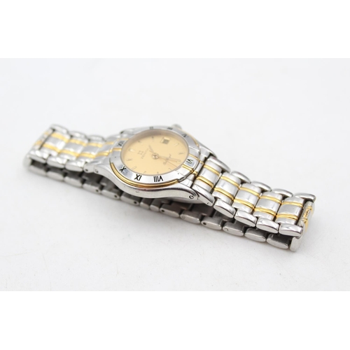 1364 - A vintage Zenith Port Royal two tone quartz ladies wristwatch