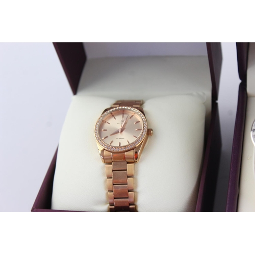 1366 - Six boxed quartz women's wristwatches to include Citizen, Gruen, Ingersoll Gems etc.