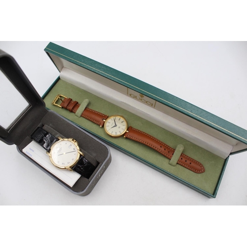 1368 - Two quartz men's wristwatches, one Gucci and one Raymond Weil