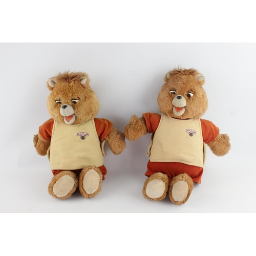 236 - Two 1985 Teddy Ruxpin electronic bears with cassettes