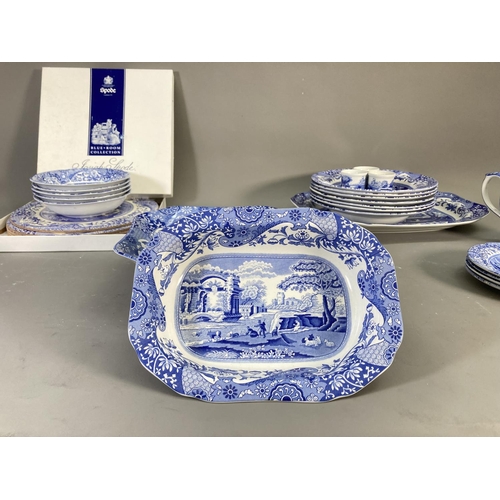 172 - A collection of Spode Italian china to include sauceboat and stand, egg cups, side plates etc.