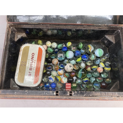 254 - A collection of antique and vintage marbles