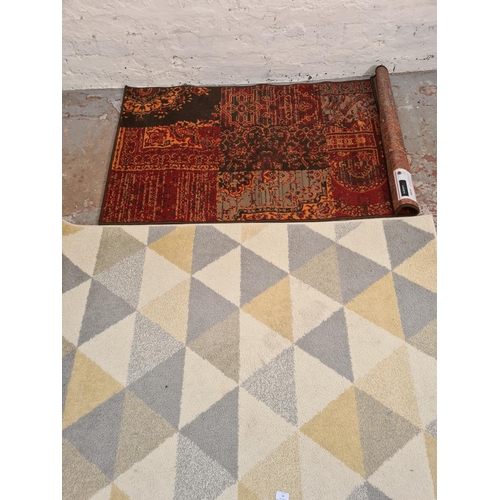 80 - Two modern rugs, one Kukoon - approx. 150cm x 80cm and one Well Woven Mystic Collection Gold - appro... 
