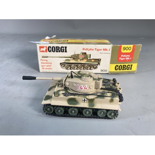 249 - A boxed vintage Corgi 900 PzKpfw Tiger Mk.I diecast scale model