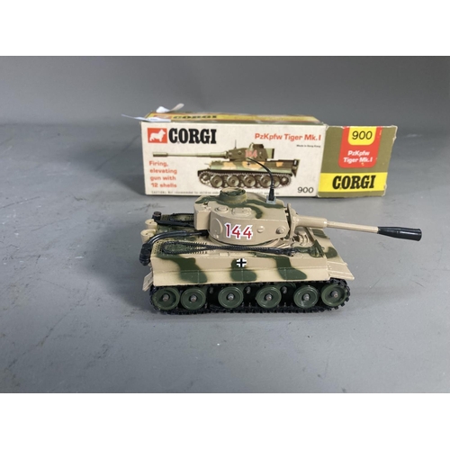 249 - A boxed vintage Corgi 900 PzKpfw Tiger Mk.I diecast scale model