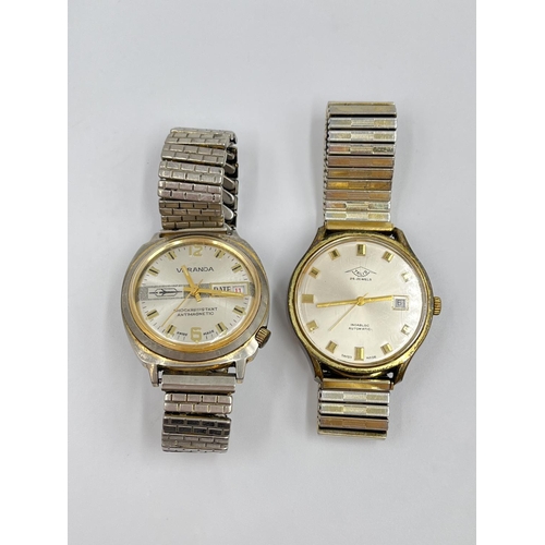 1372 - Two vintage men's wristwatches, one Talis Incabloc automatic and one Veranda mechanical