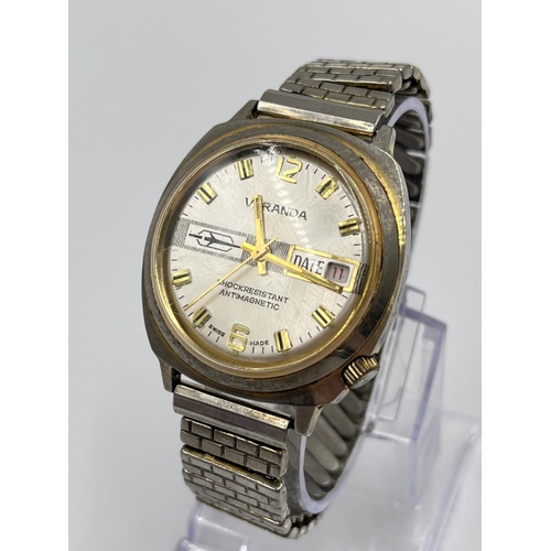 1372 - Two vintage men's wristwatches, one Talis Incabloc automatic and one Veranda mechanical