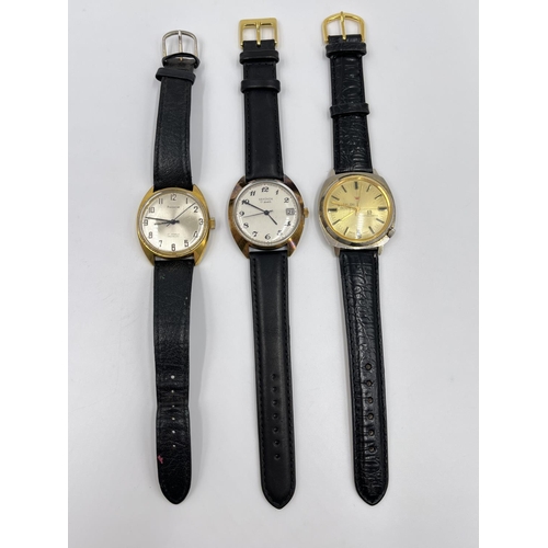 1373 - Three vintage mechanical men's wristwatches comprising Pinnacle Incabloc 17 jewels, Starlon Executiv... 