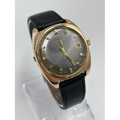 1374 - A vintage Record De Luxe automatic 34mm men's wristwatch