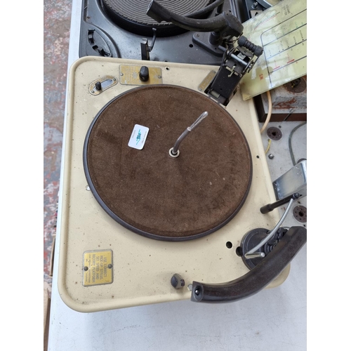 459 - Three vintage turntables, one Dual 1010 four speed, one Garrard RC88/4 four speed autochanger and on... 