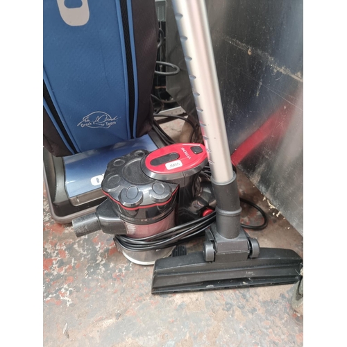 586 - Two items, one Vytronix handheld vacuum cleaner and one Oreck U3805HHPDQ upright vacuum cleaner