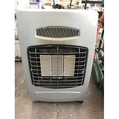 686 - A Bullfinch Simba RD-4200 gas heater with Calor gas bottle