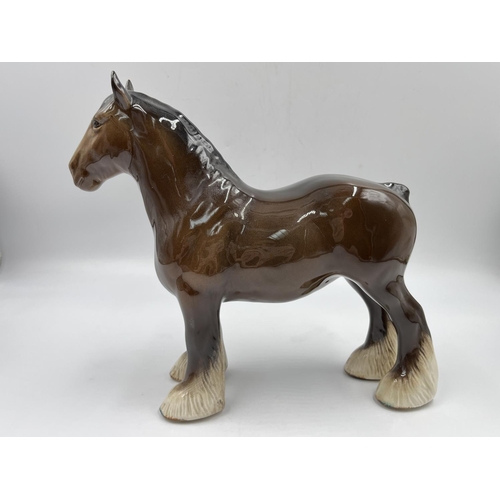 20 - A Beswick Clydesdale horse figurine - approx. 21.5cm high