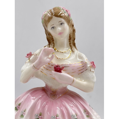21 - Four Royal Doulton figurines comprising 'Red Red Rose' limited edition 5,350 of 12,500 from the 'Lan... 