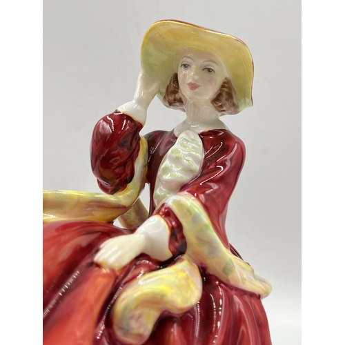 23 - Four Royal Doulton figurines comprising Top O' The Hill HN 1834, Fair Maiden HN 2211, Sophie HN 2833... 